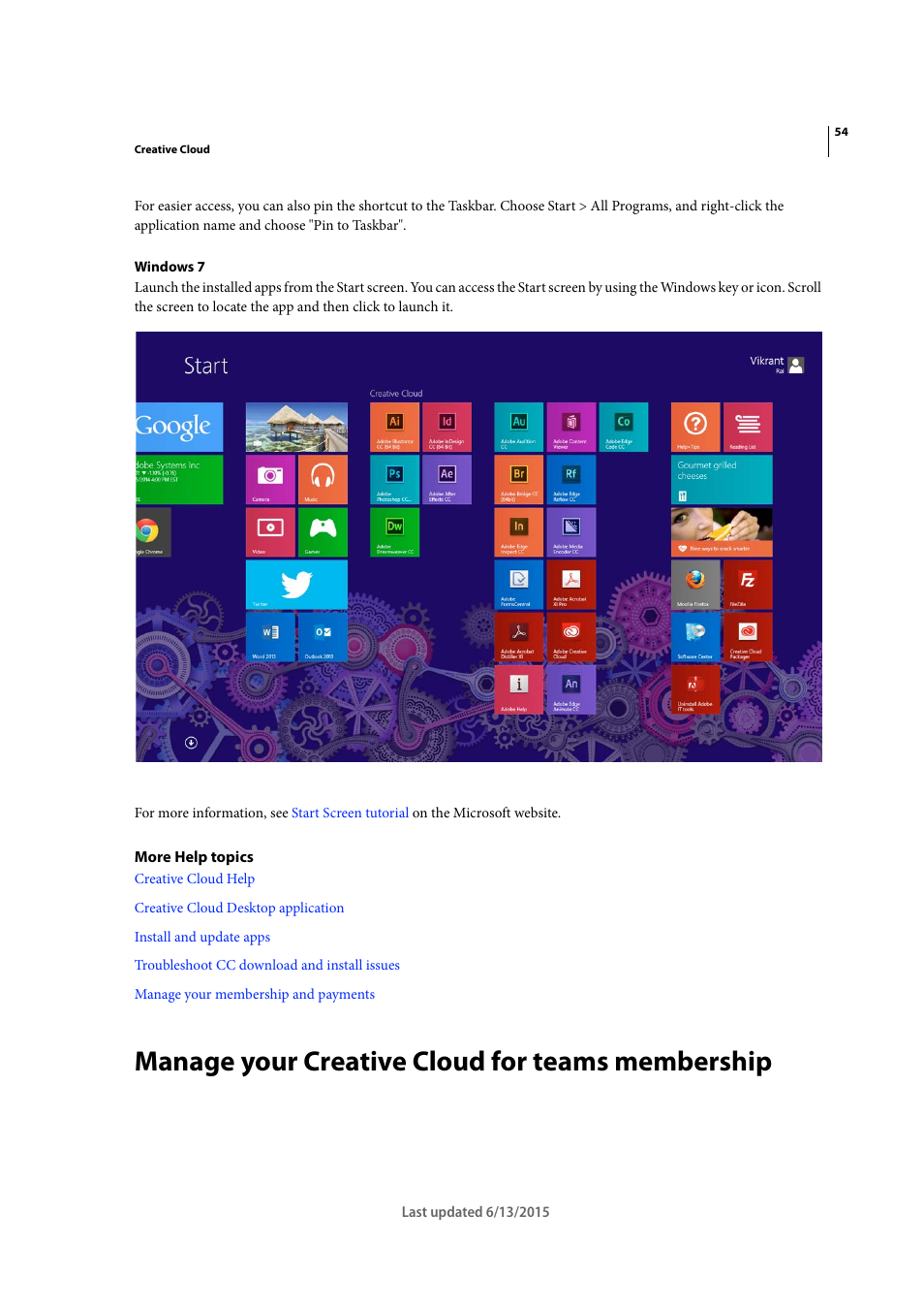 Manage your creative cloud for teams membership | Adobe InCopy CC 2015 User Manual | Page 57 / 393