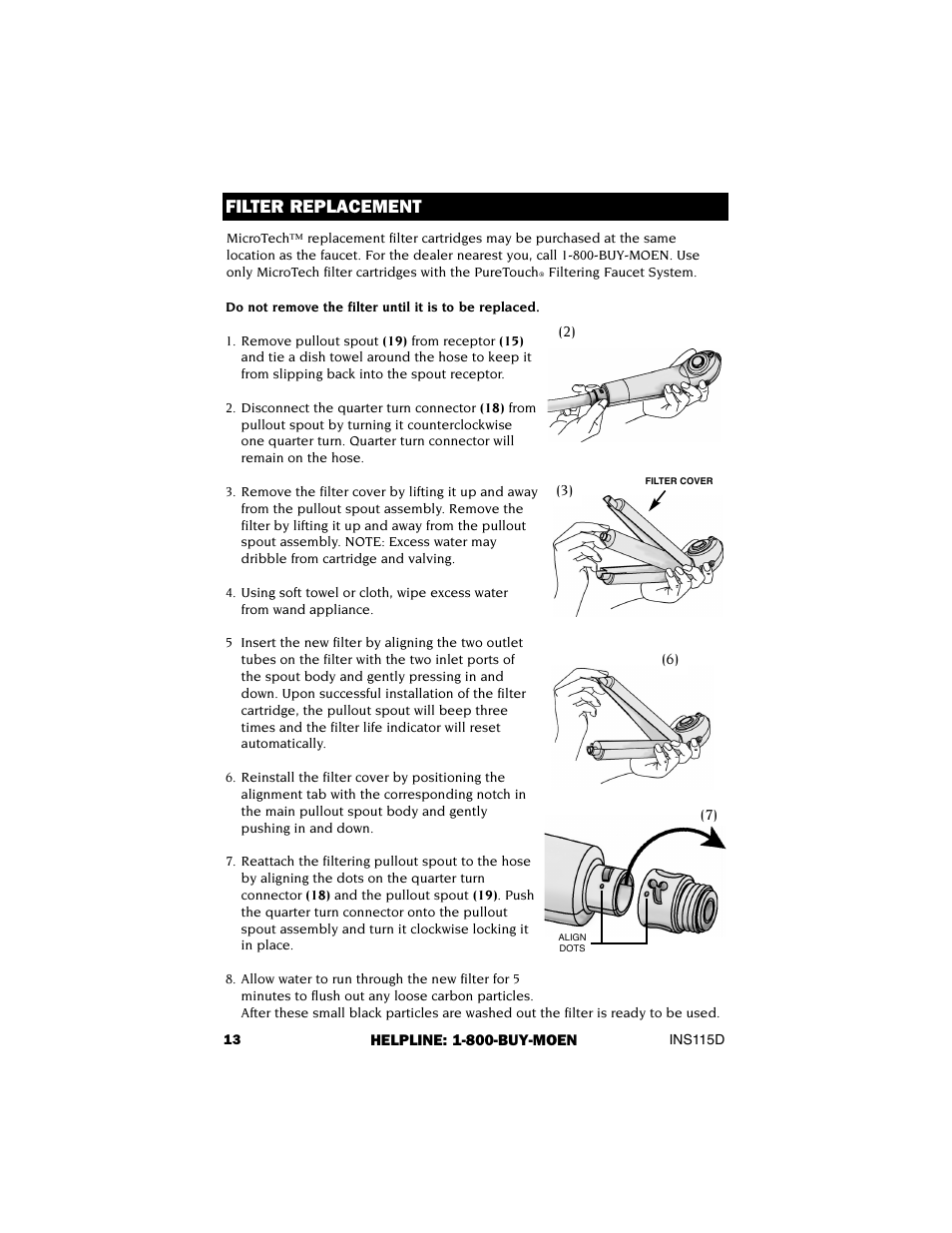 Filter replacement | Culligan 7850S User Manual | Page 14 / 48