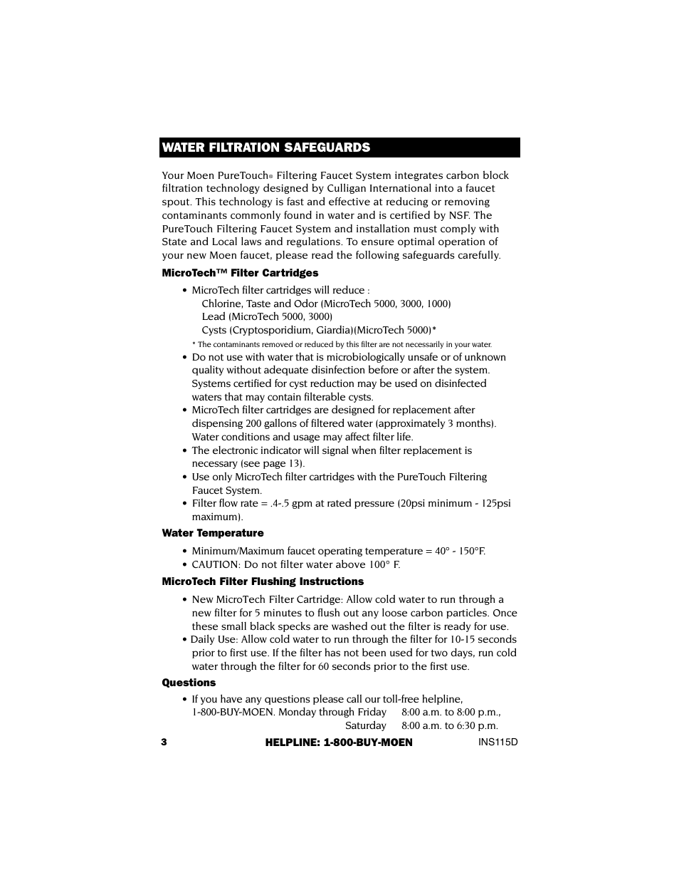 Culligan 7850S User Manual | Page 4 / 48