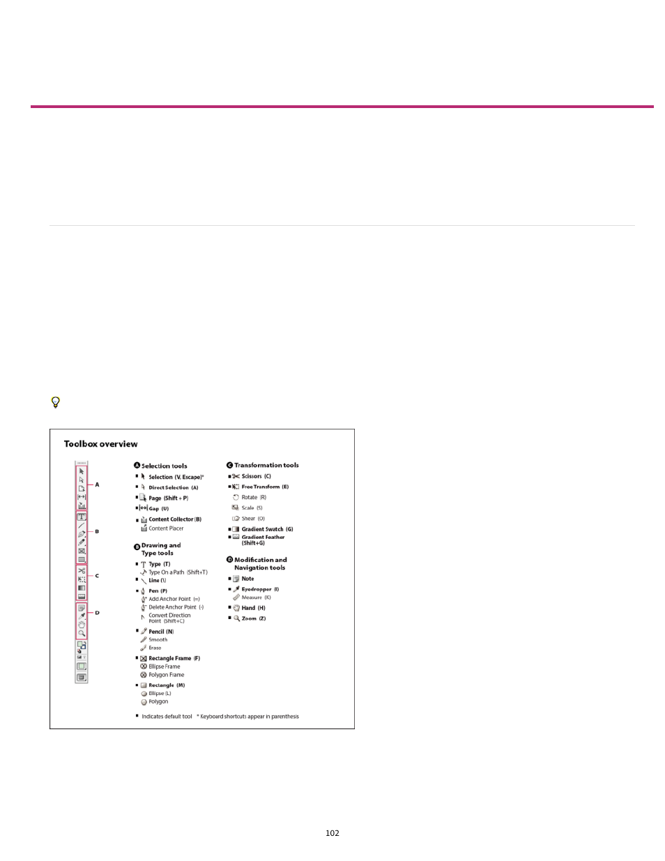 Toolbox | Adobe InDesign User Manual | Page 107 / 829