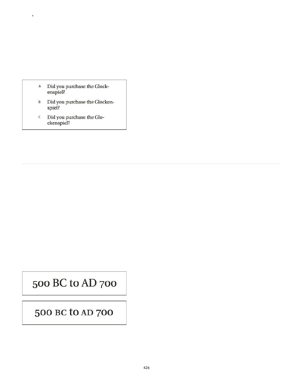 Change the case of type | Adobe InDesign User Manual | Page 431 / 829
