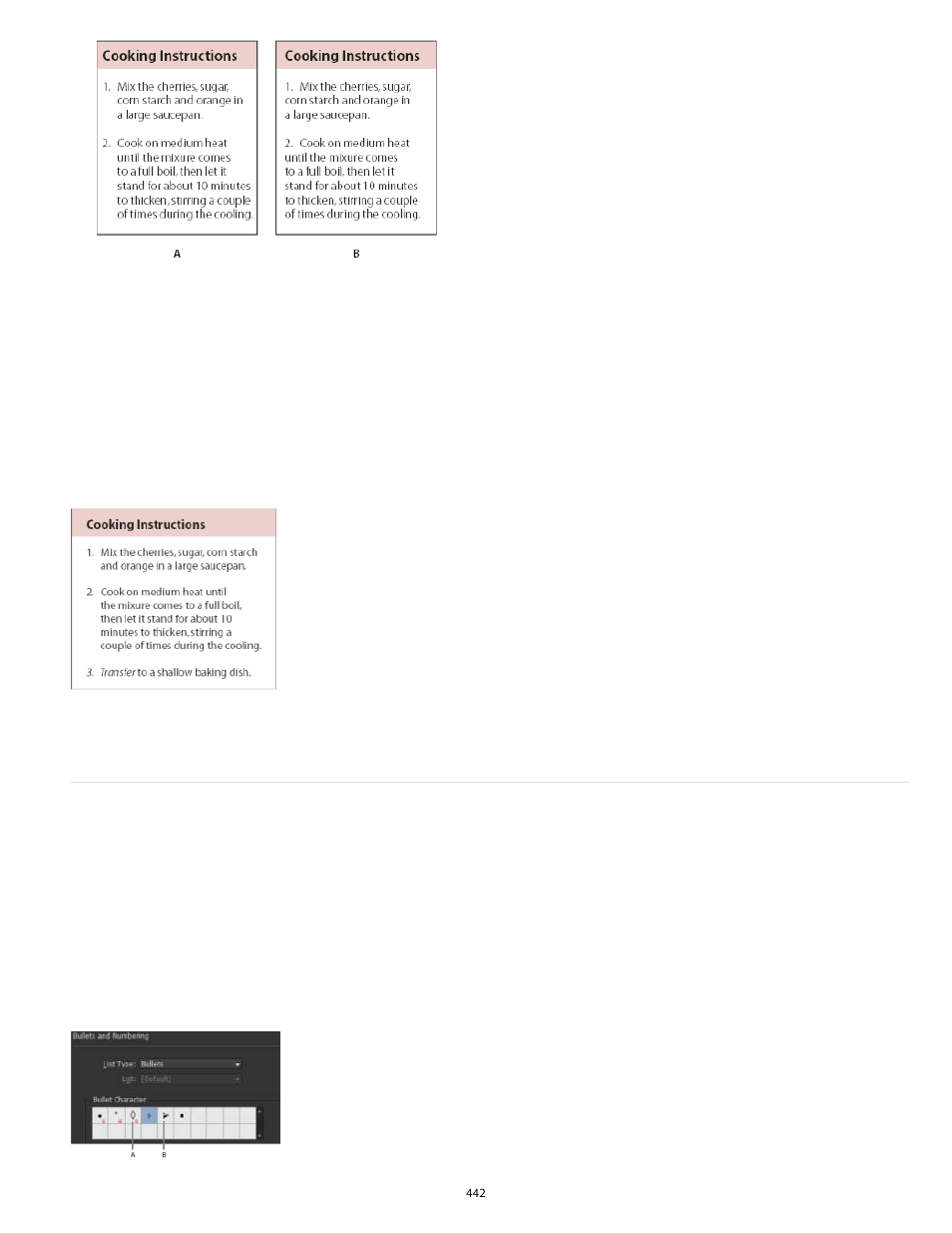 Change bullet characters | Adobe InDesign User Manual | Page 447 / 829
