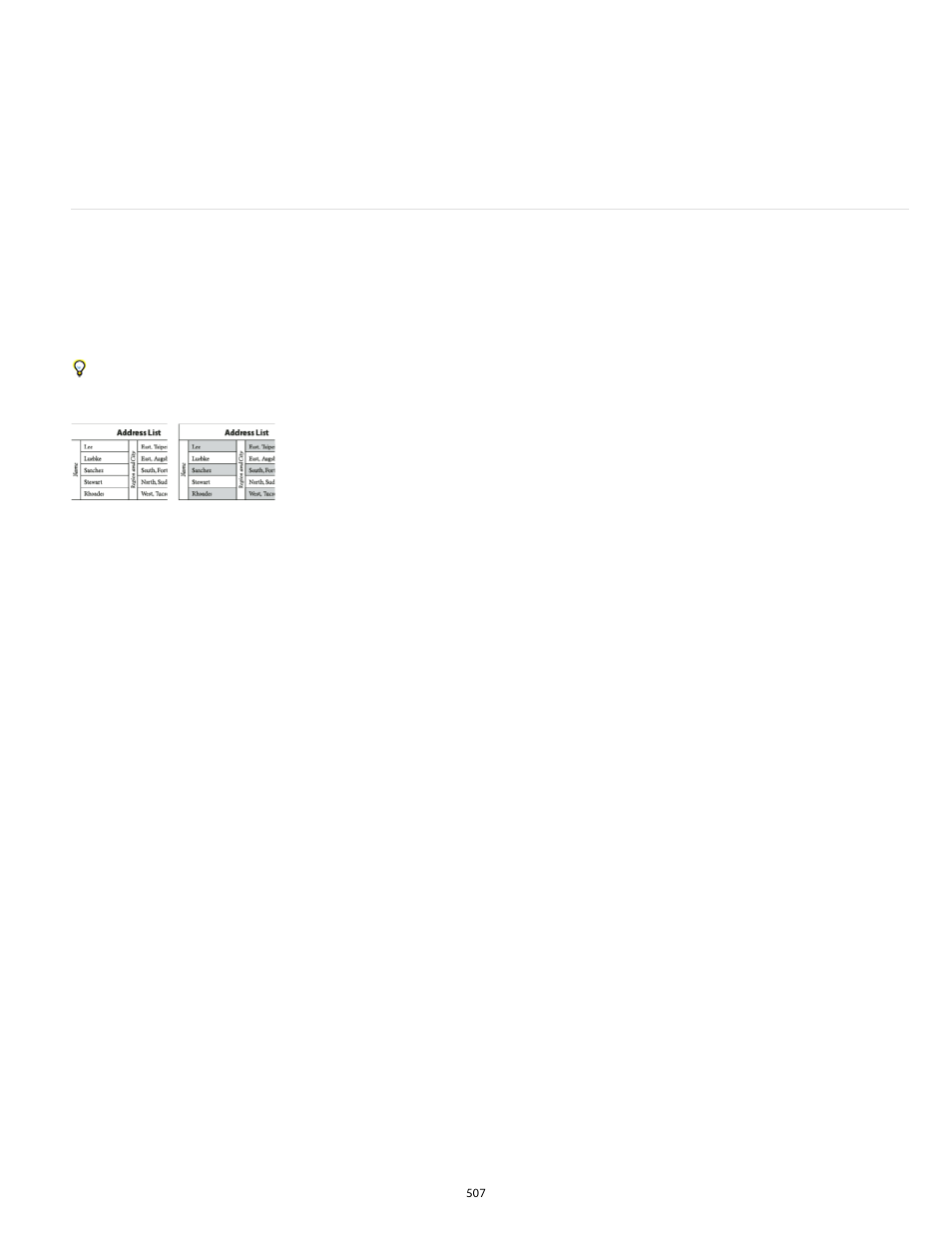 Alternate strokes and fills in a table | Adobe InDesign User Manual | Page 512 / 829