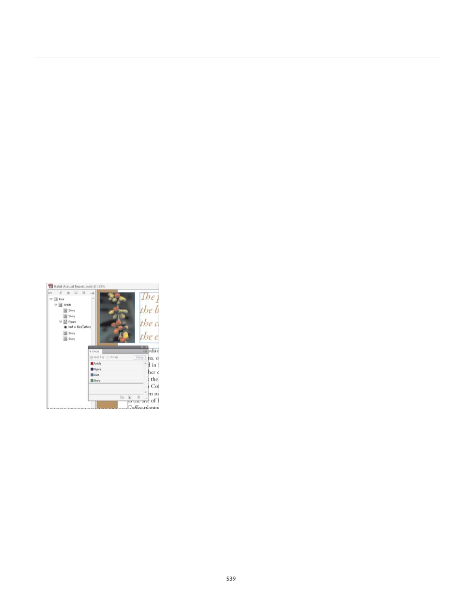 Tag page items | Adobe InDesign User Manual | Page 544 / 829