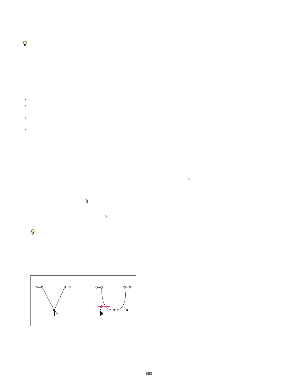 Convert between smooth points and corner points | Adobe InDesign User Manual | Page 588 / 829