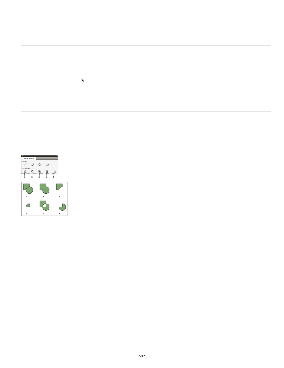 Change the holes in a compound path, Create compound shapes | Adobe InDesign User Manual | Page 597 / 829