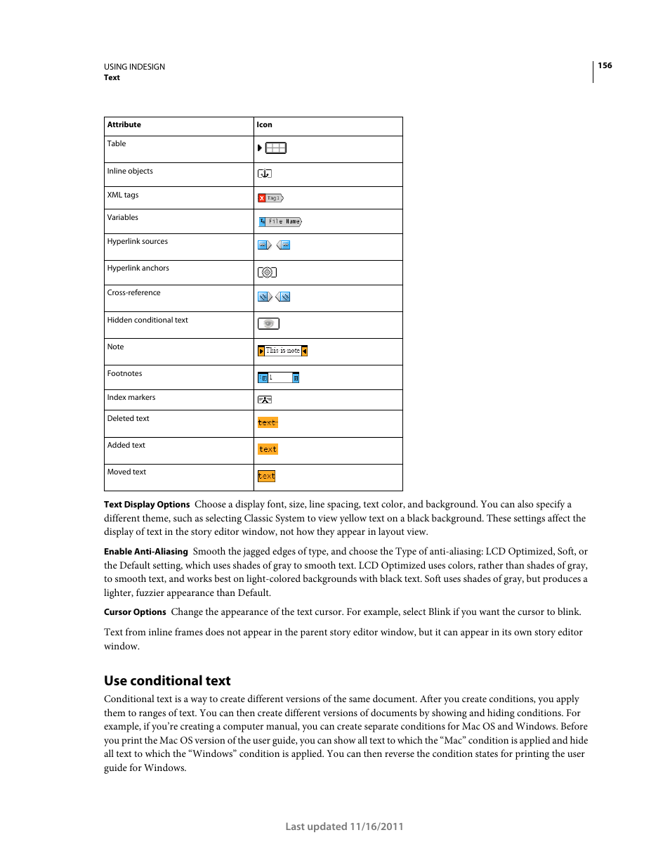 Use conditional text | Adobe InDesign CS5 User Manual | Page 162 / 710