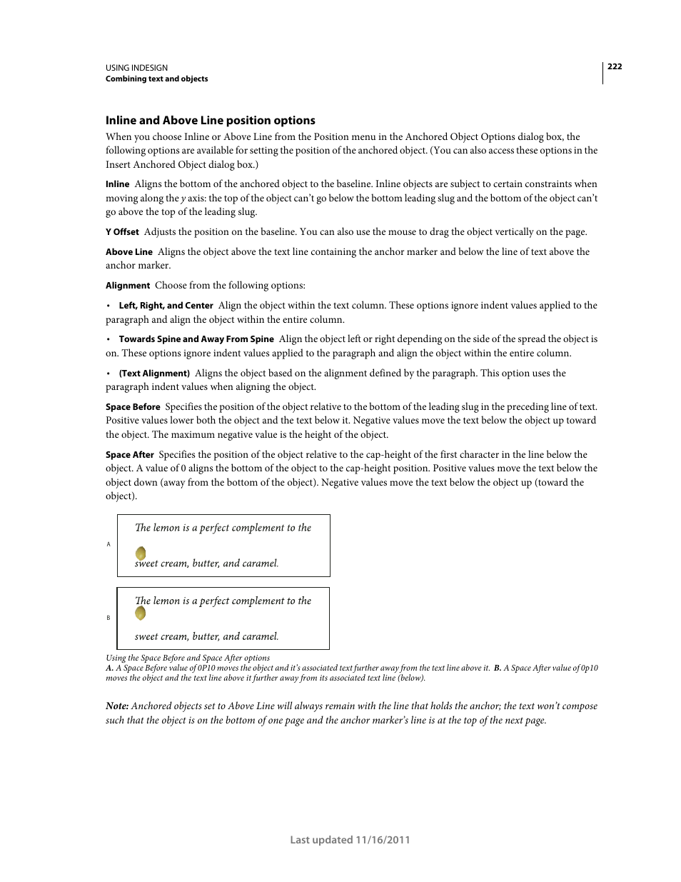 Inline and above line position options | Adobe InDesign CS5 User Manual | Page 228 / 710