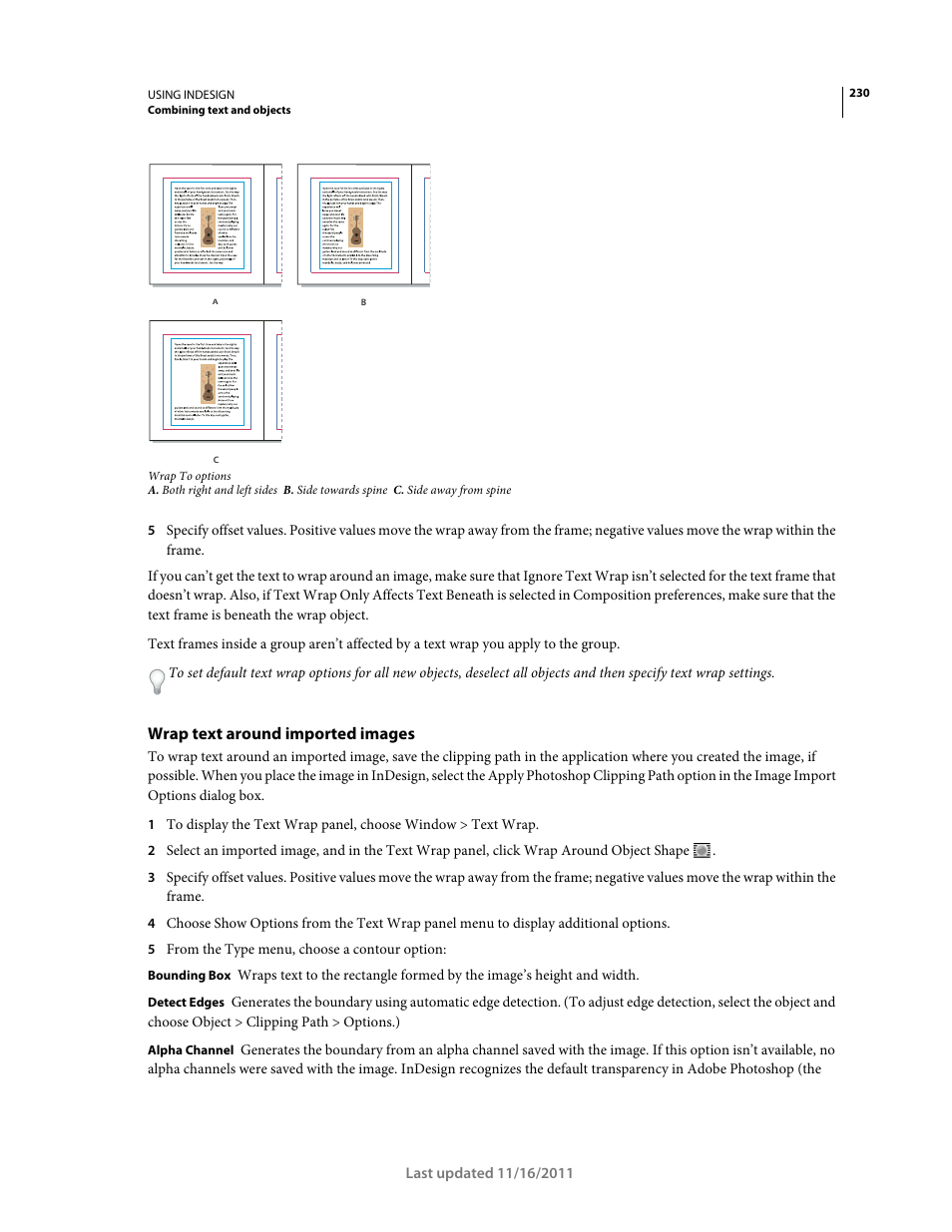 Wrap text around imported images | Adobe InDesign CS5 User Manual | Page 236 / 710