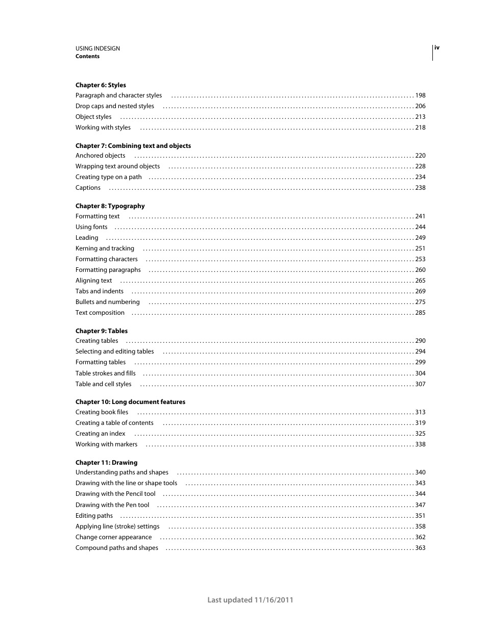 Adobe InDesign CS5 User Manual | Page 4 / 710