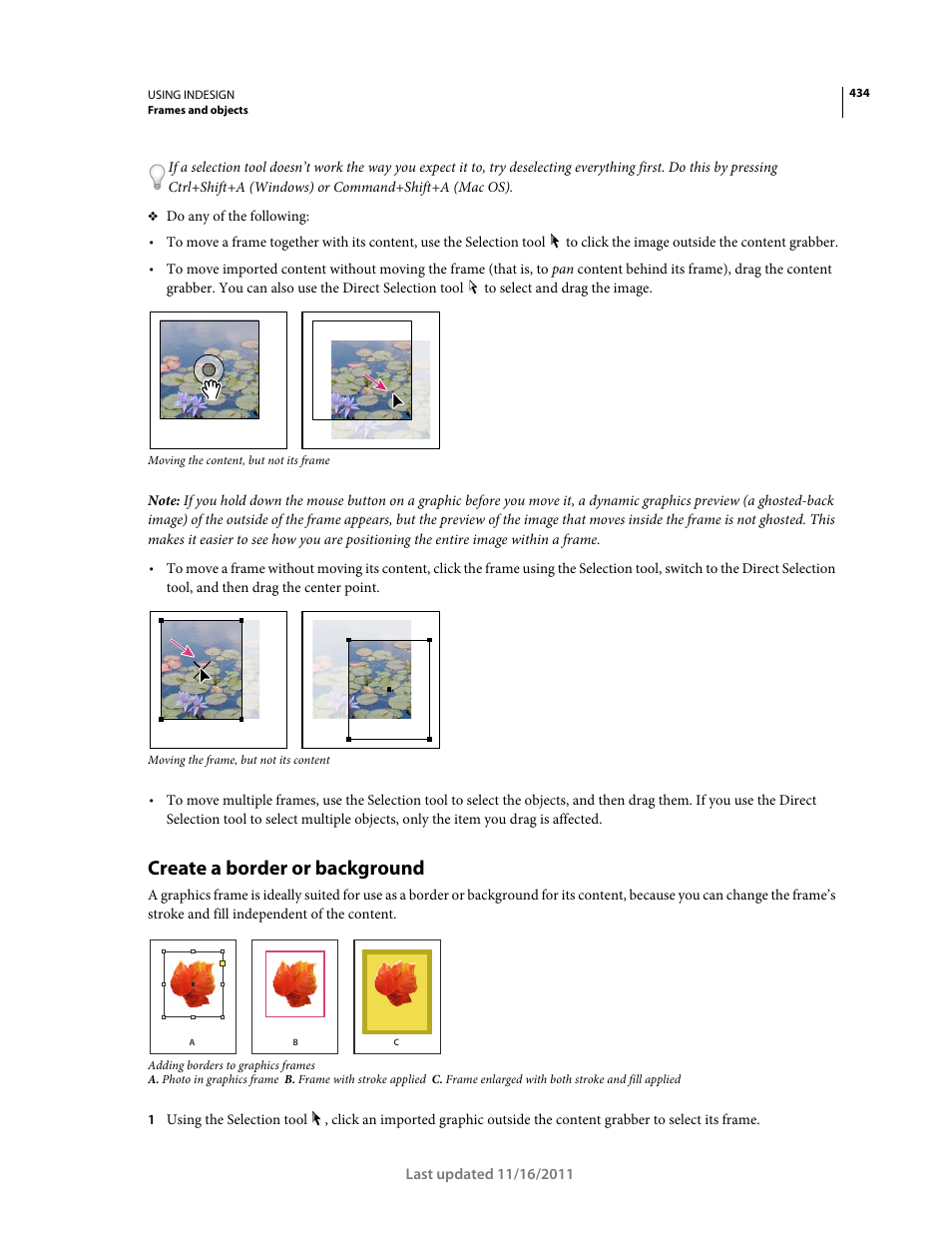 Create a border or background | Adobe InDesign CS5 User Manual | Page 440 / 710