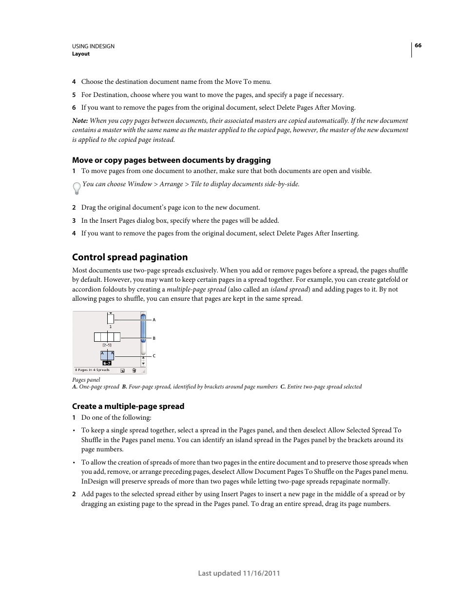 Control spread pagination | Adobe InDesign CS5 User Manual | Page 72 / 710