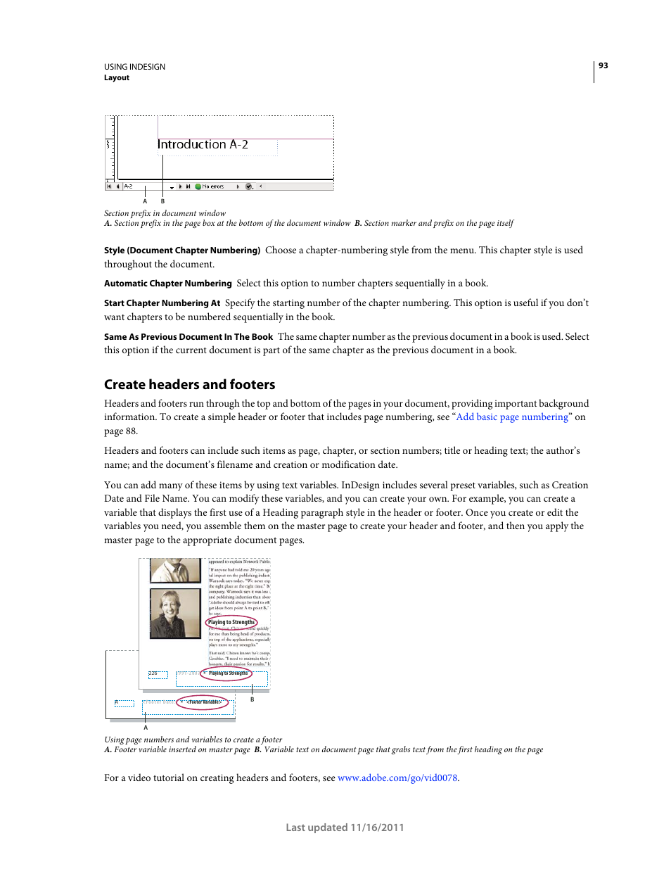 Create headers and footers | Adobe InDesign CS5 User Manual | Page 99 / 710