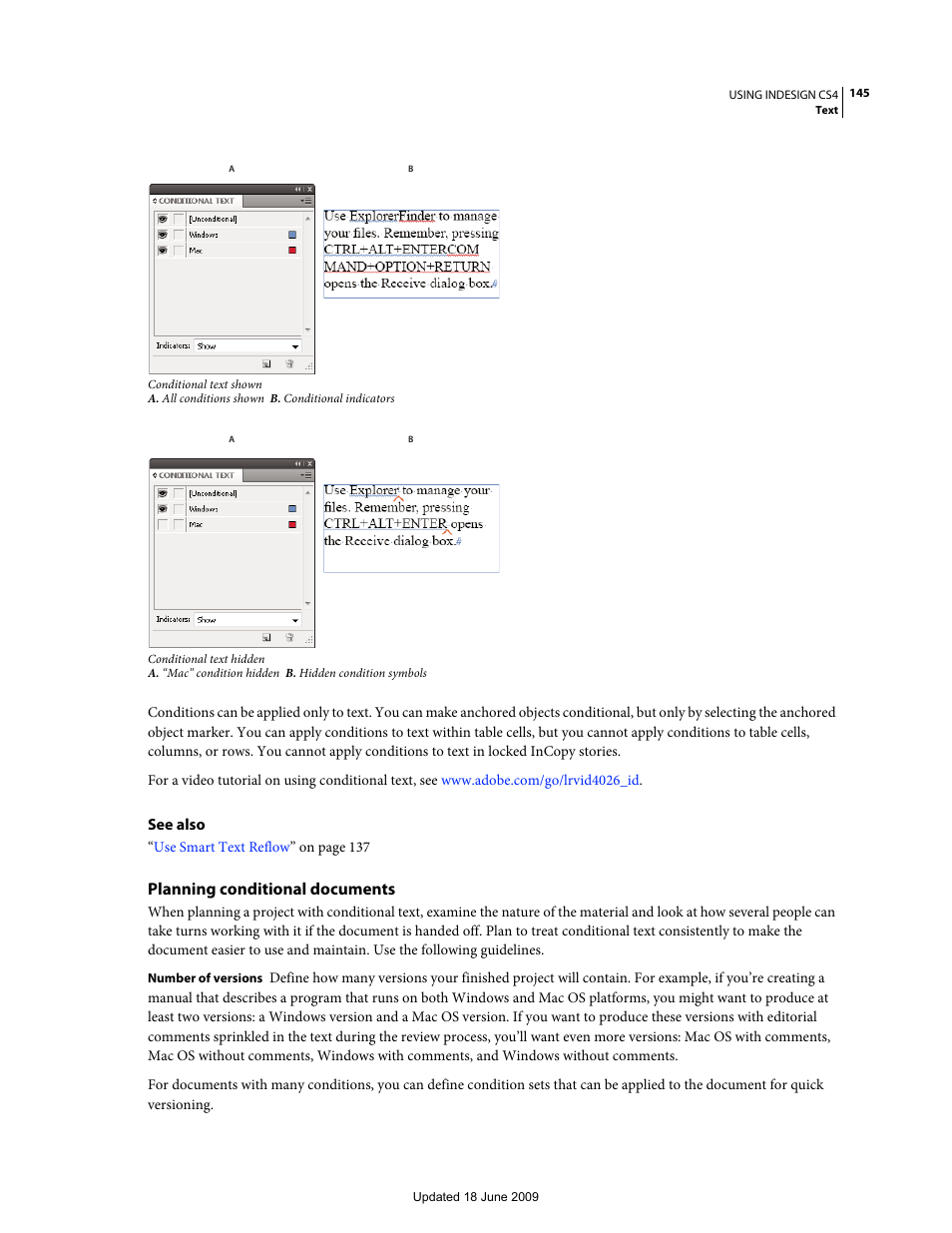 Planning conditional documents | Adobe InDesign CS4 User Manual | Page 153 / 717