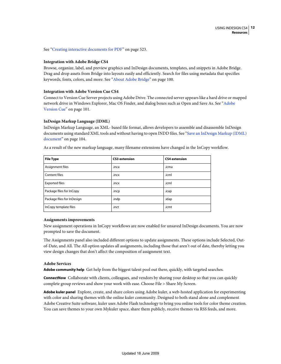 Adobe InDesign CS4 User Manual | Page 20 / 717