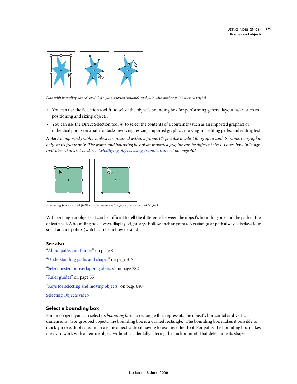 Select a bounding box | Adobe InDesign CS4 User Manual | Page 387 / 717