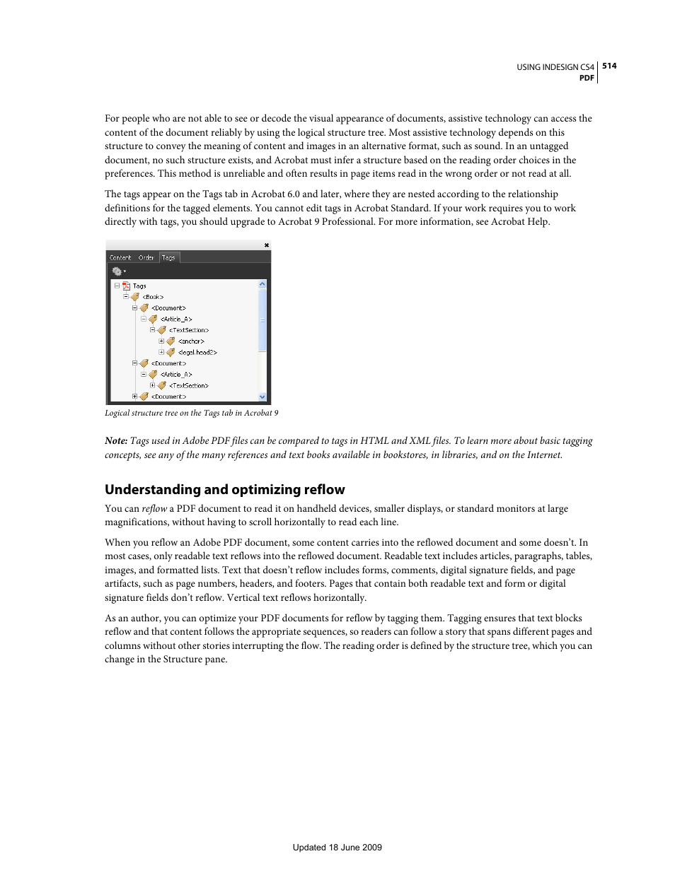 Understanding and optimizing reflow | Adobe InDesign CS4 User Manual | Page 522 / 717