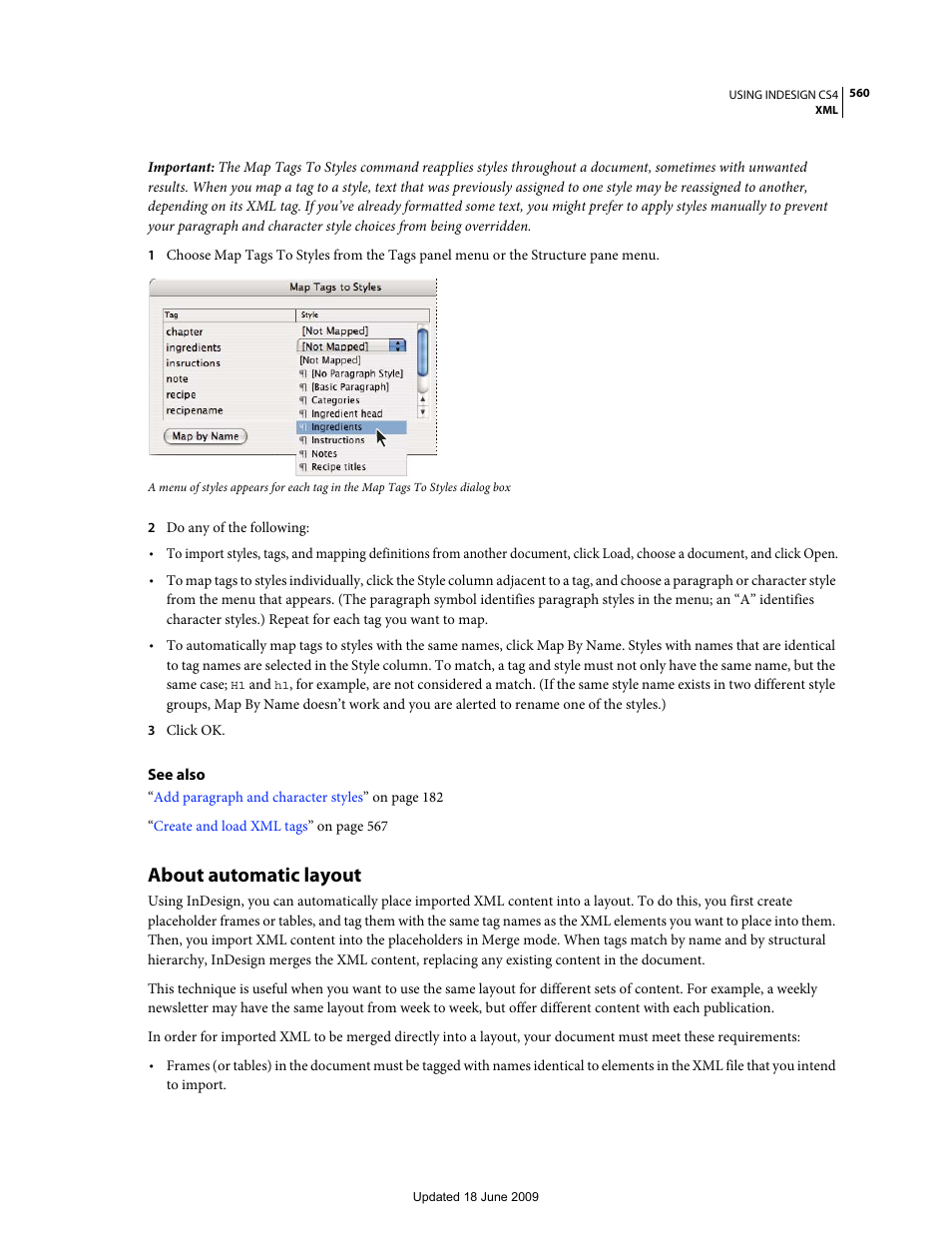 About automatic layout | Adobe InDesign CS4 User Manual | Page 568 / 717