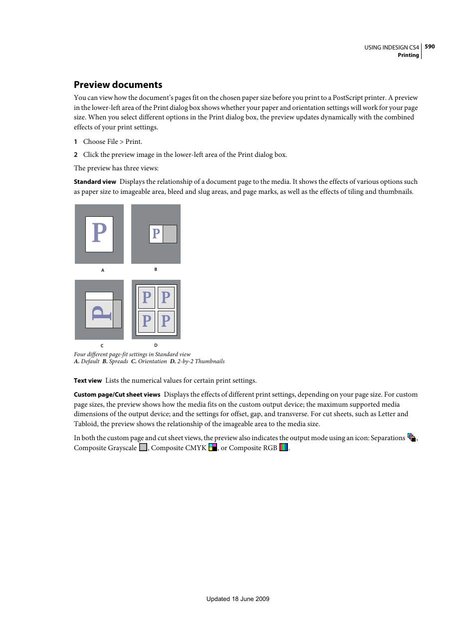 Preview documents | Adobe InDesign CS4 User Manual | Page 598 / 717