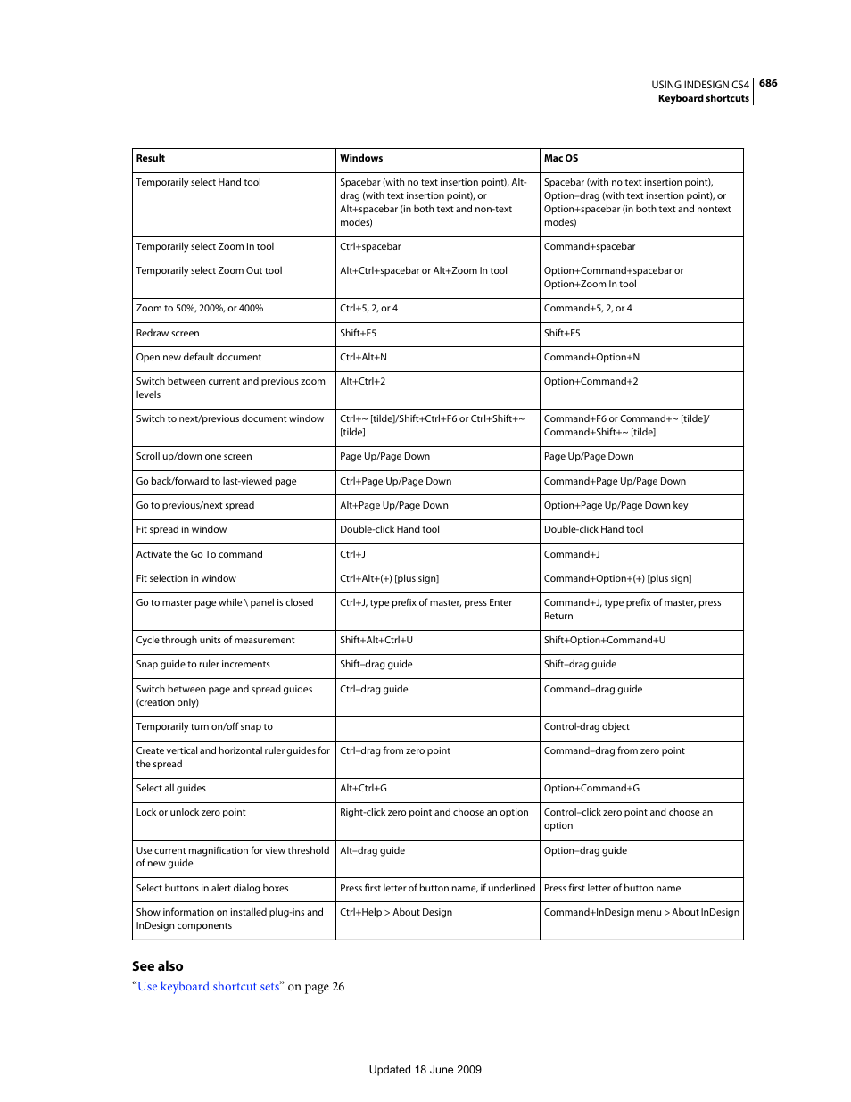 See also | Adobe InDesign CS4 User Manual | Page 694 / 717