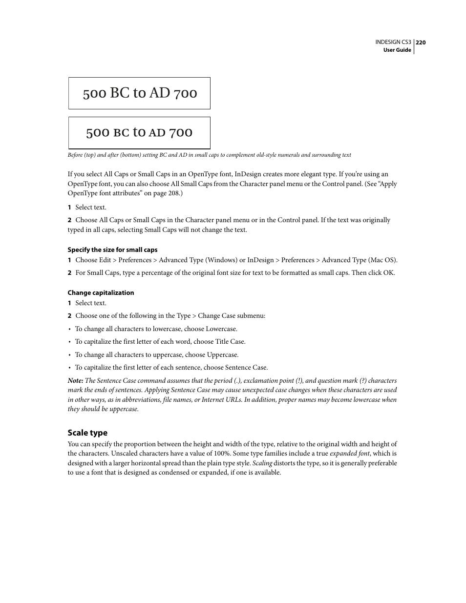 Scale type | Adobe InDesign CS3 User Manual | Page 227 / 672