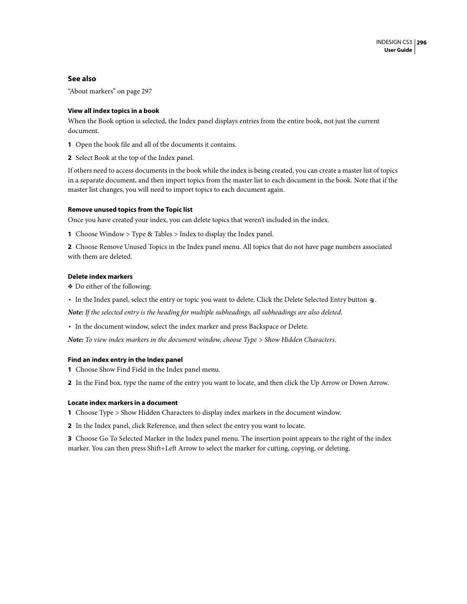Adobe InDesign CS3 User Manual | Page 303 / 672
