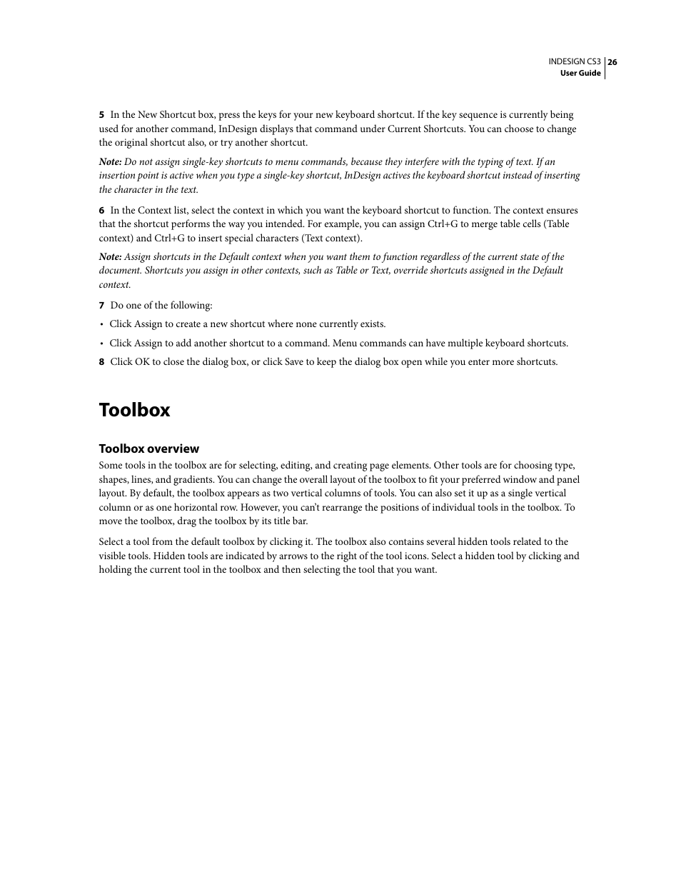 Toolbox, Toolbox overview | Adobe InDesign CS3 User Manual | Page 33 / 672