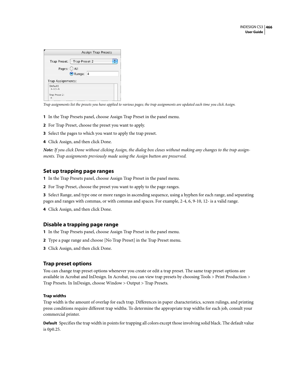 Trap preset options | Adobe InDesign CS3 User Manual | Page 473 / 672