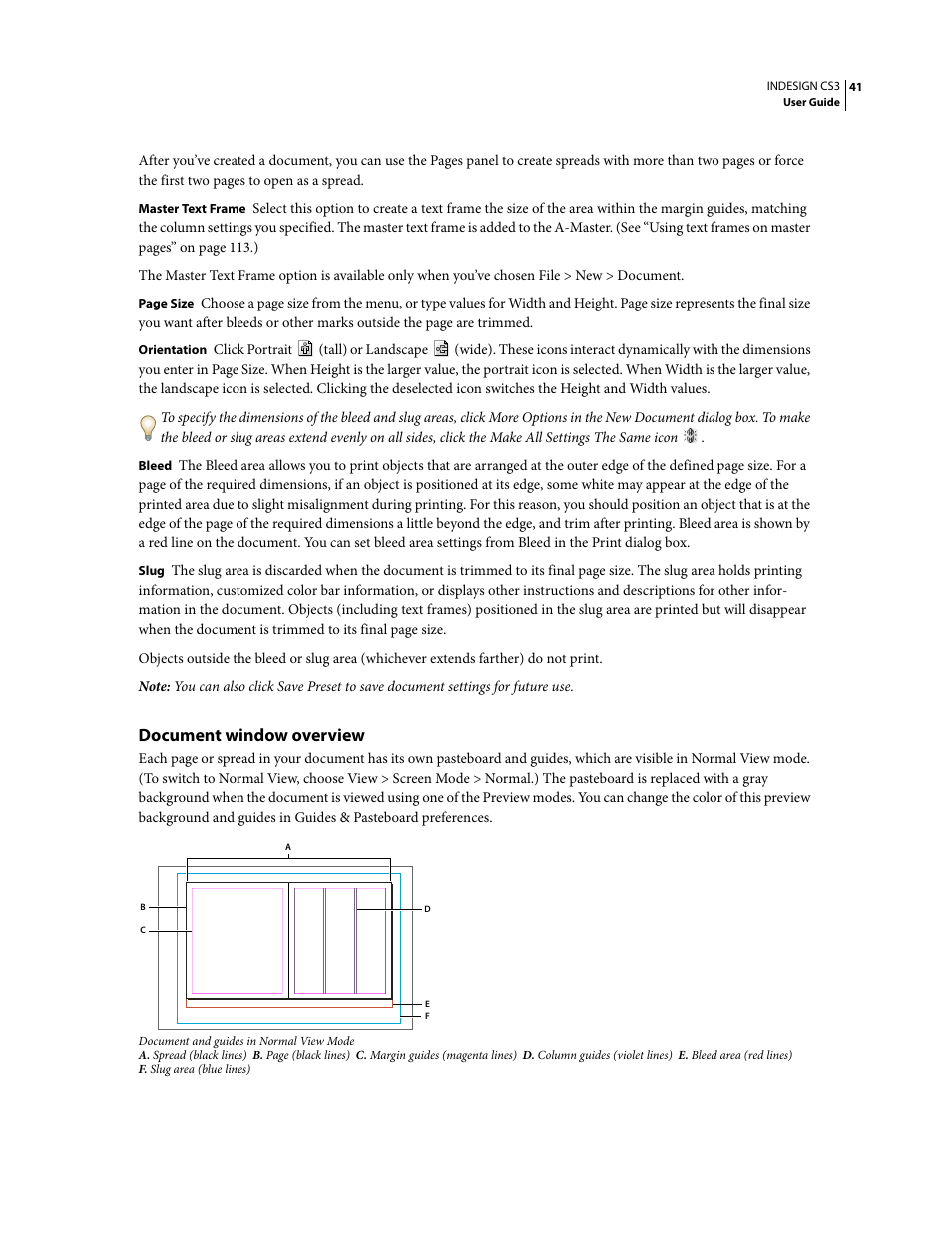 Document window overview | Adobe InDesign CS3 User Manual | Page 48 / 672