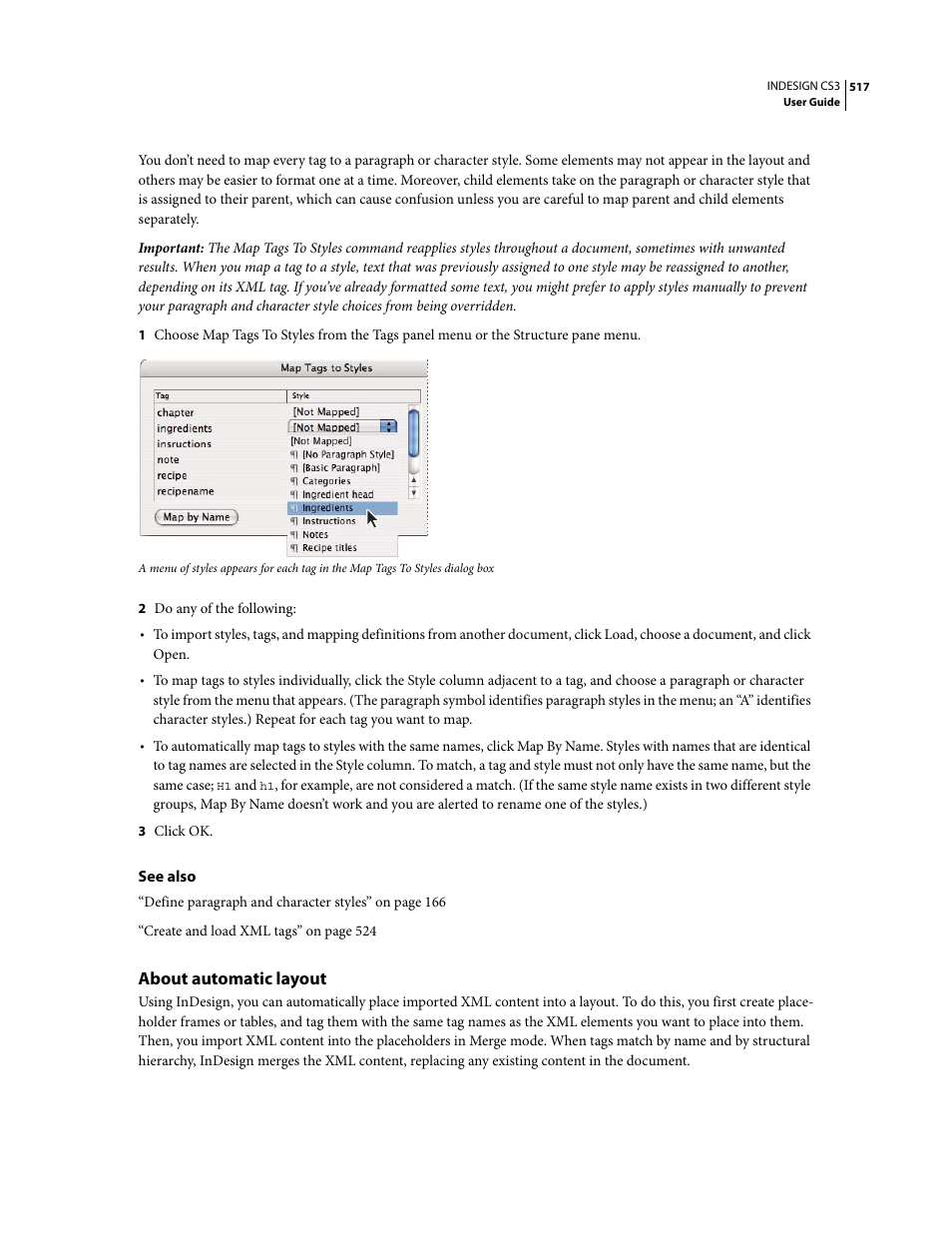 About automatic layout | Adobe InDesign CS3 User Manual | Page 524 / 672