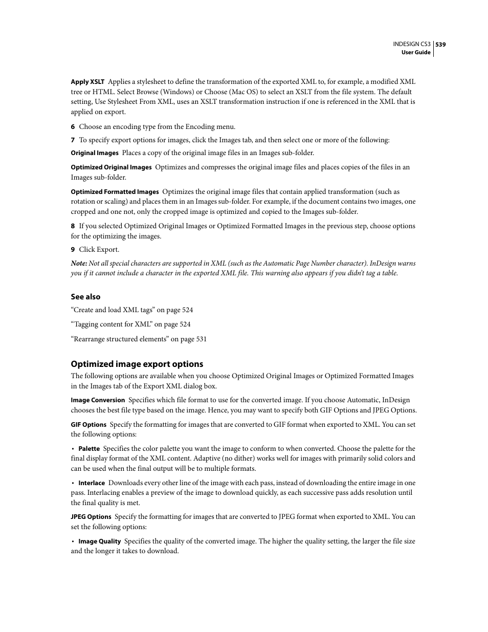 Optimized image export options | Adobe InDesign CS3 User Manual | Page 546 / 672