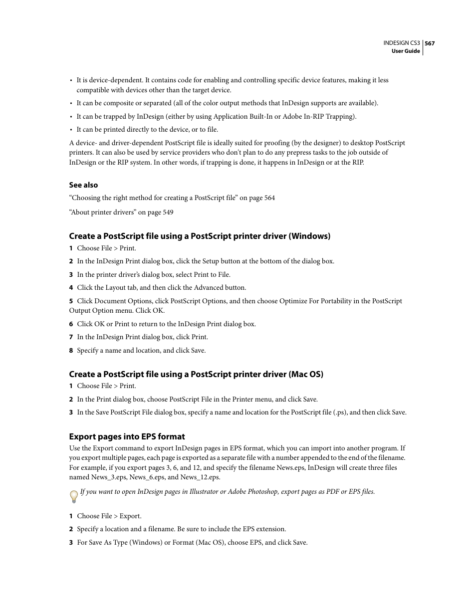 Adobe InDesign CS3 User Manual | Page 574 / 672