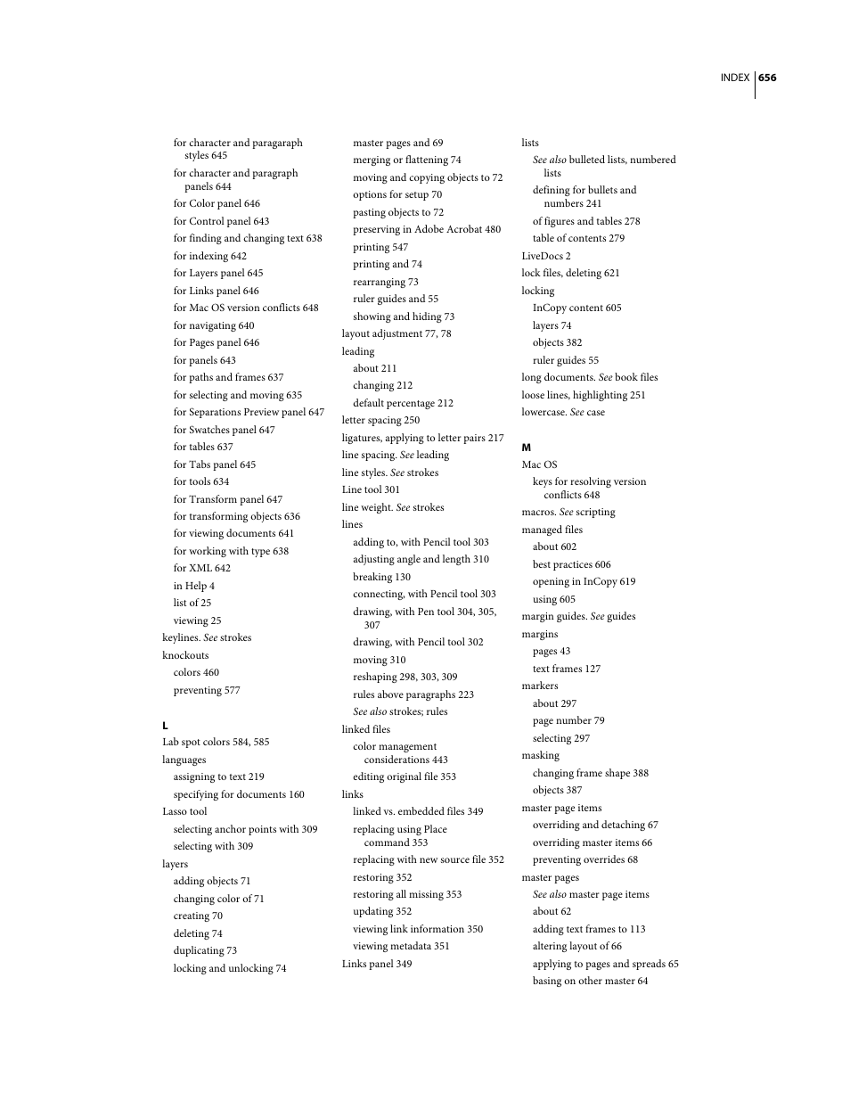 Adobe InDesign CS3 User Manual | Page 663 / 672