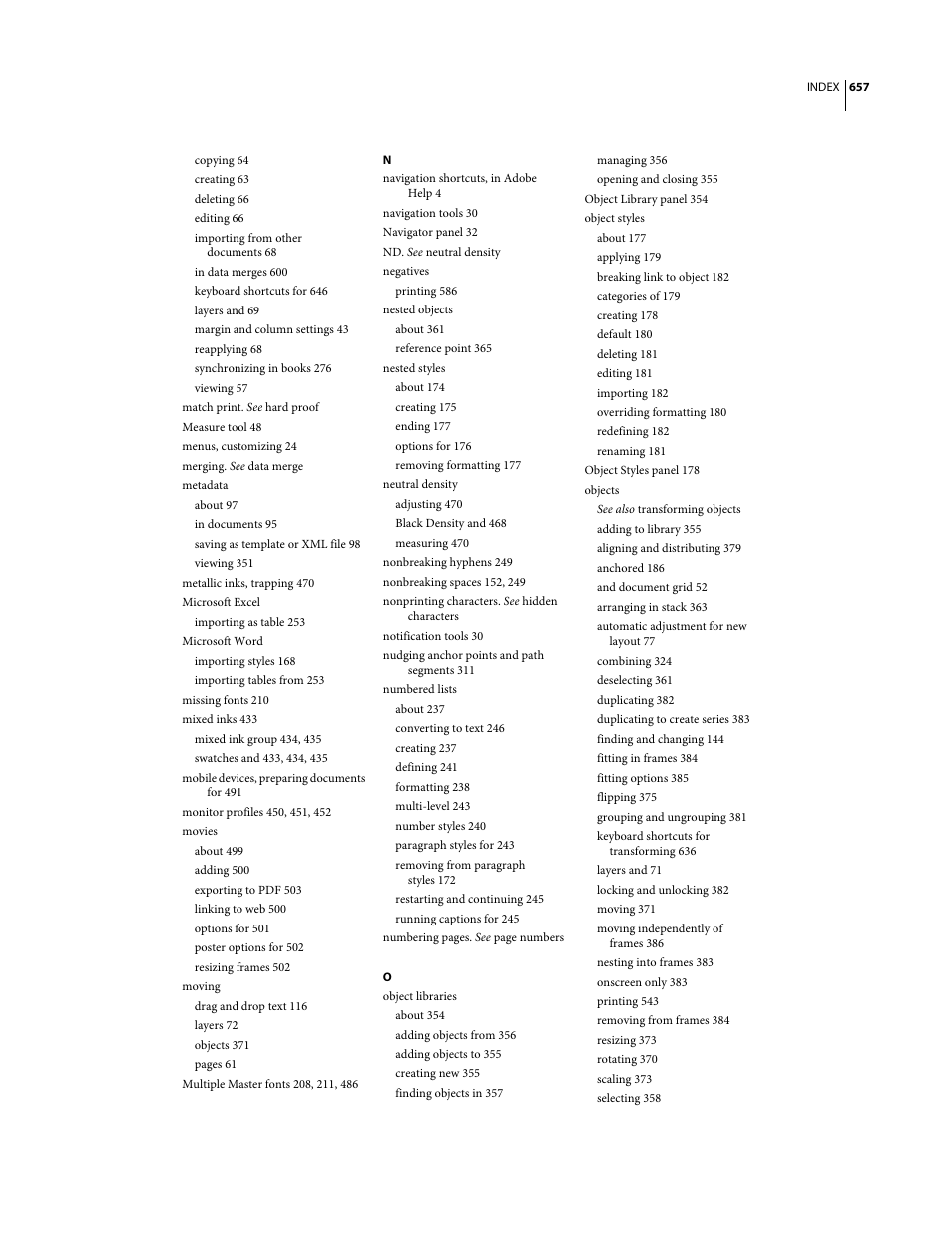 Adobe InDesign CS3 User Manual | Page 664 / 672