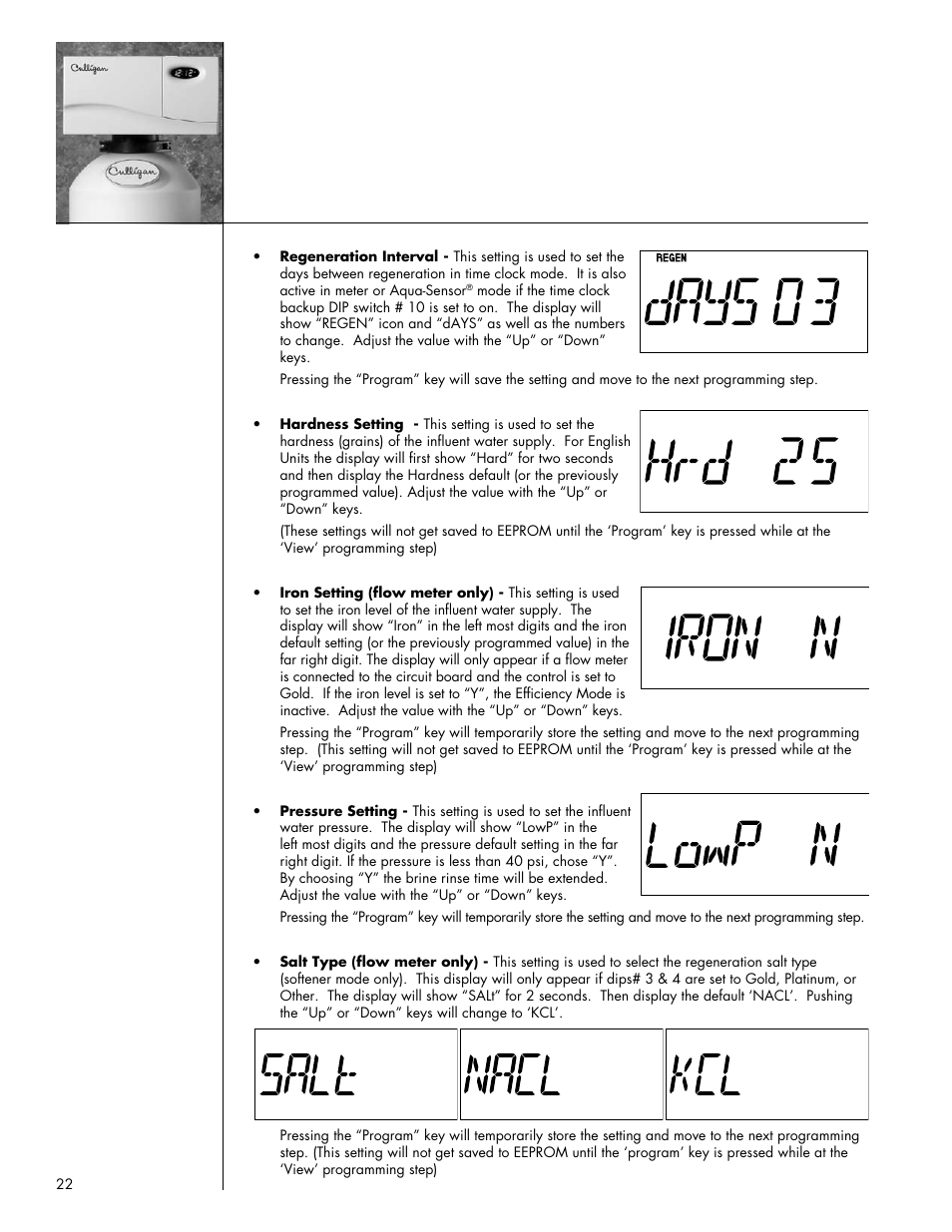 Culligan Gold Series User Manual | Page 22 / 59