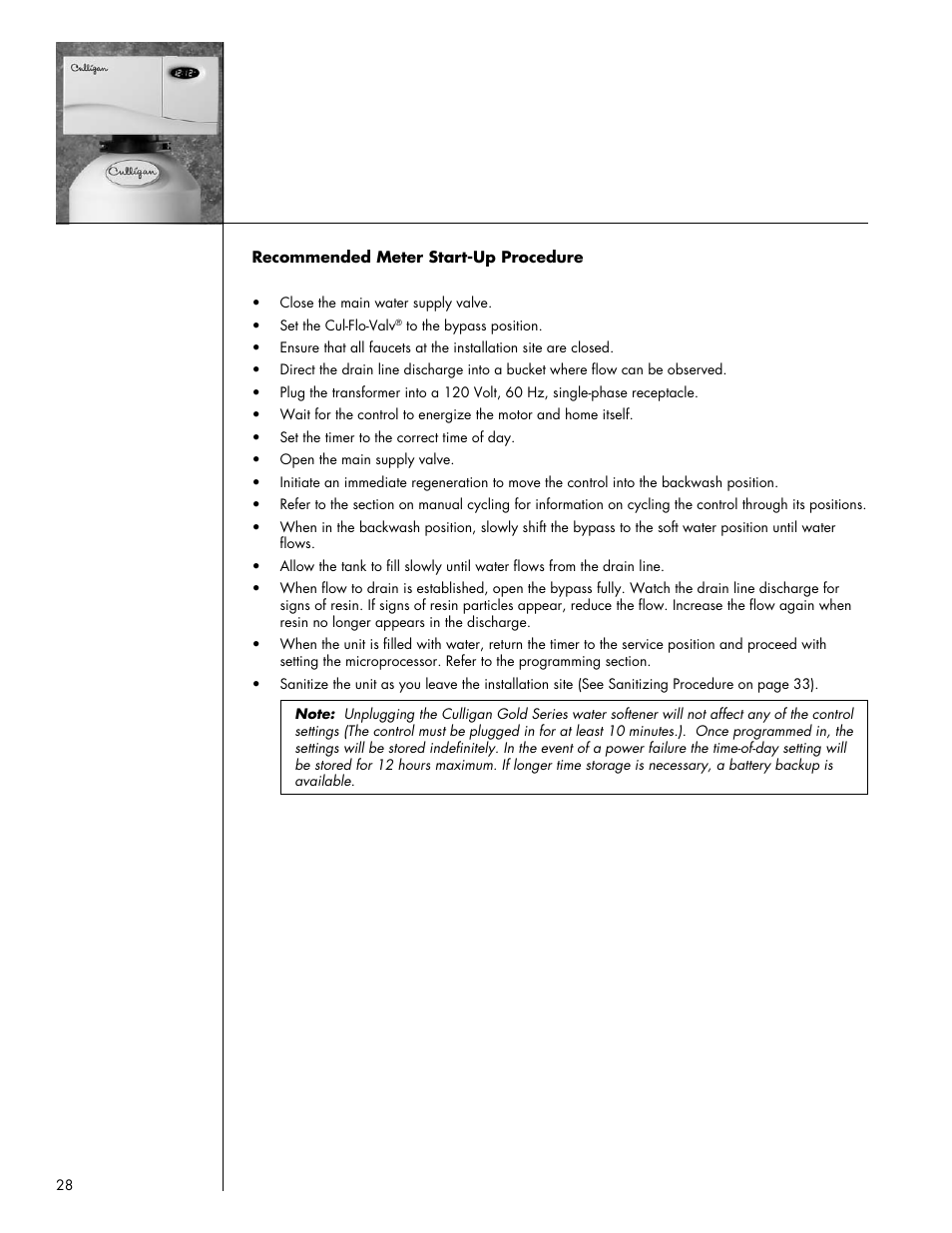 Culligan Gold Series User Manual | Page 28 / 59