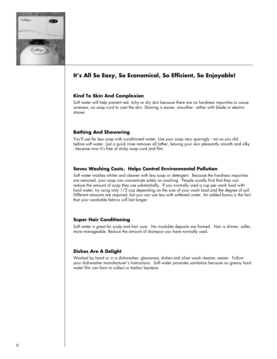 Culligan Gold Series User Manual | Page 6 / 59