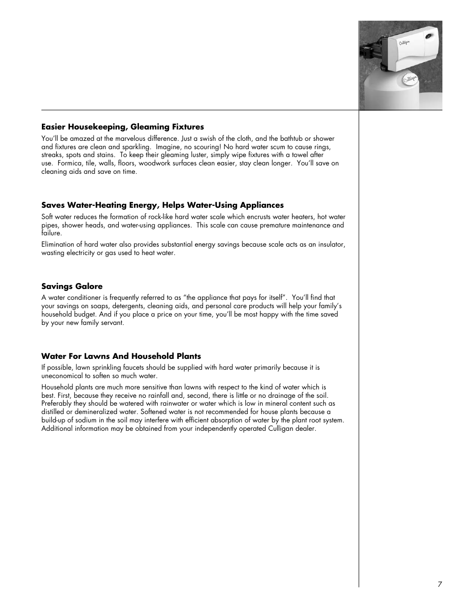 Culligan Gold Series User Manual | Page 7 / 59