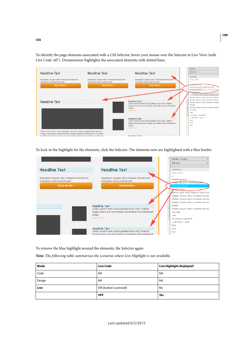 Adobe Dreamweaver CC 2015 User Manual | Page 206 / 700