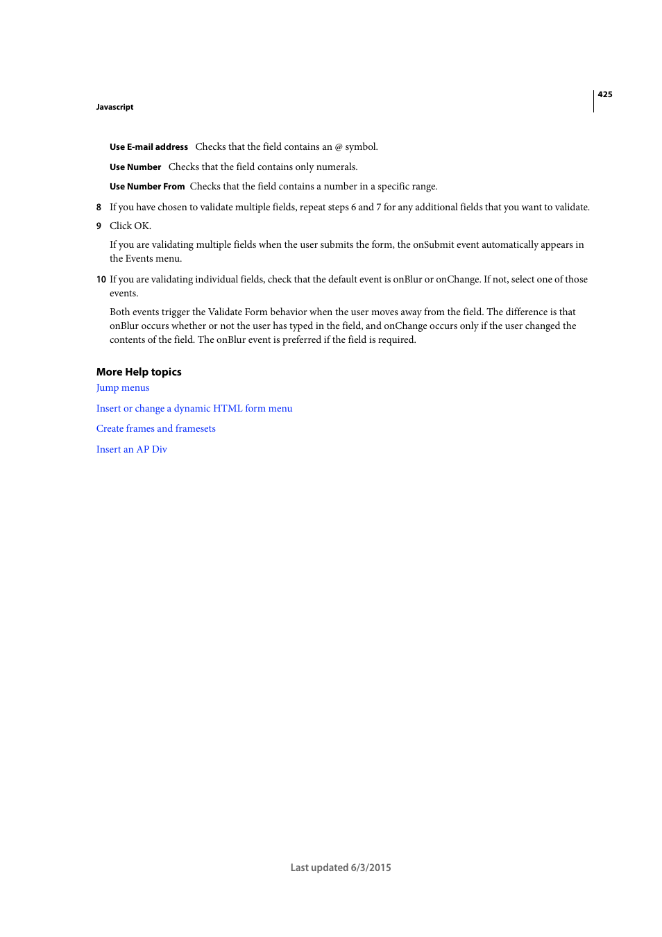 Adobe Dreamweaver CC 2015 User Manual | Page 432 / 700