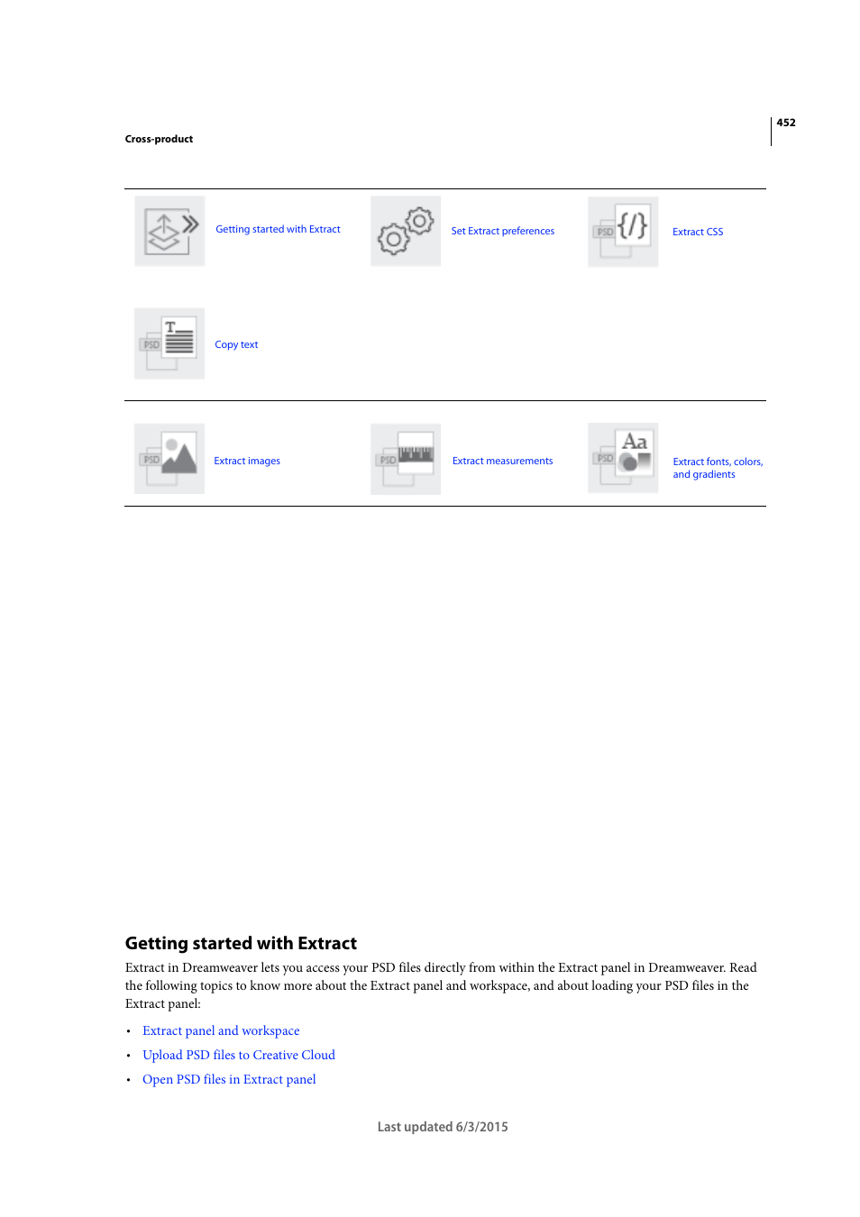 Getting started with extract | Adobe Dreamweaver CC 2015 User Manual | Page 459 / 700