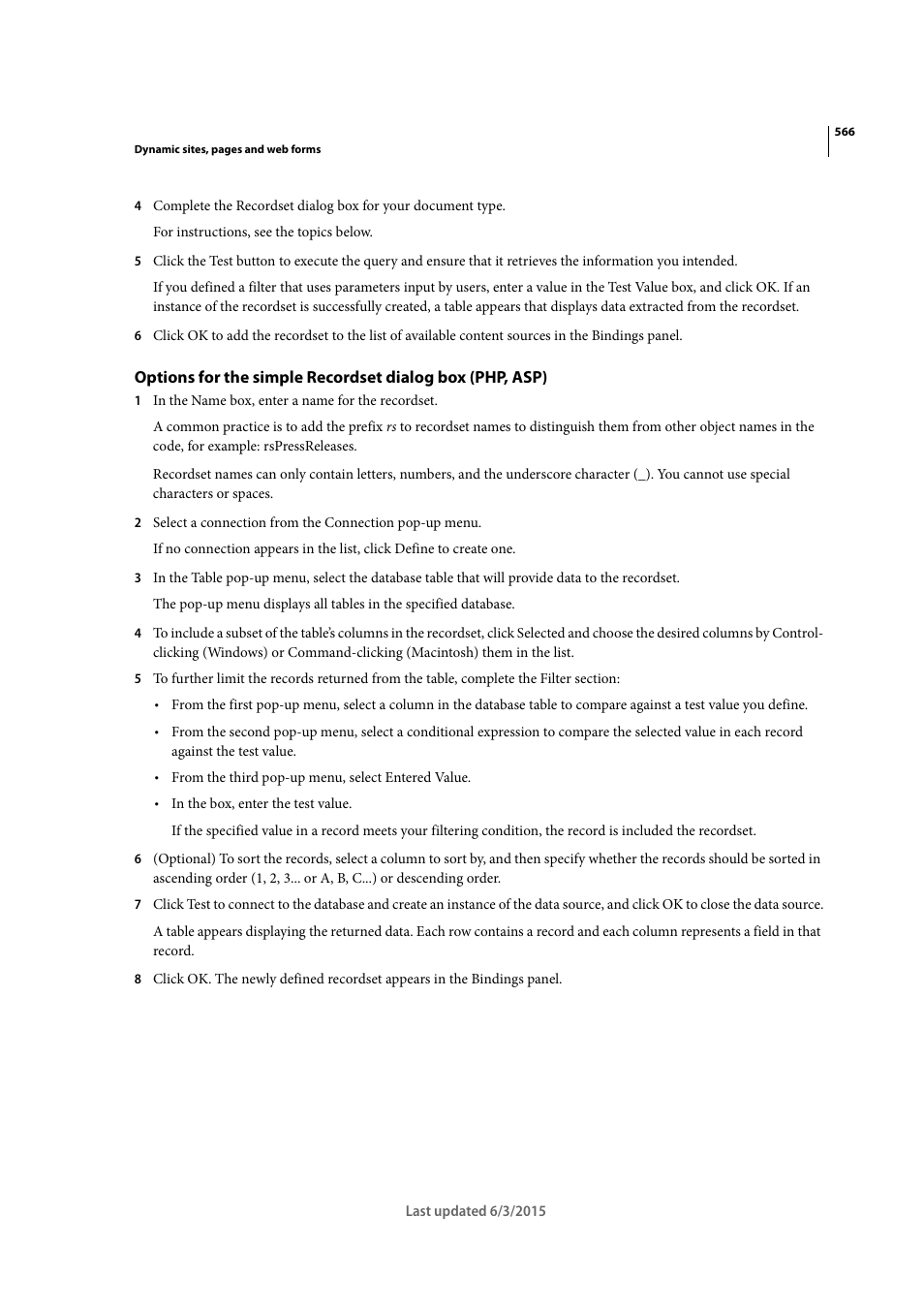 Adobe Dreamweaver CC 2015 User Manual | Page 573 / 700