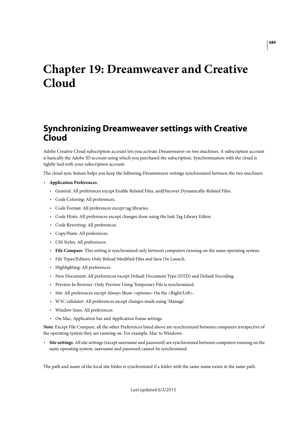 Chapter 19: dreamweaver and creative cloud | Adobe Dreamweaver CC 2015 User Manual | Page 691 / 700