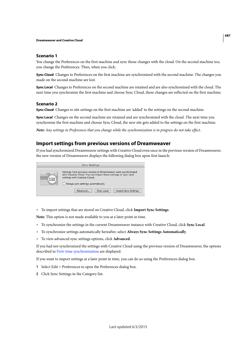 Scenario 1, Scenario 2 | Adobe Dreamweaver CC 2015 User Manual | Page 694 / 700