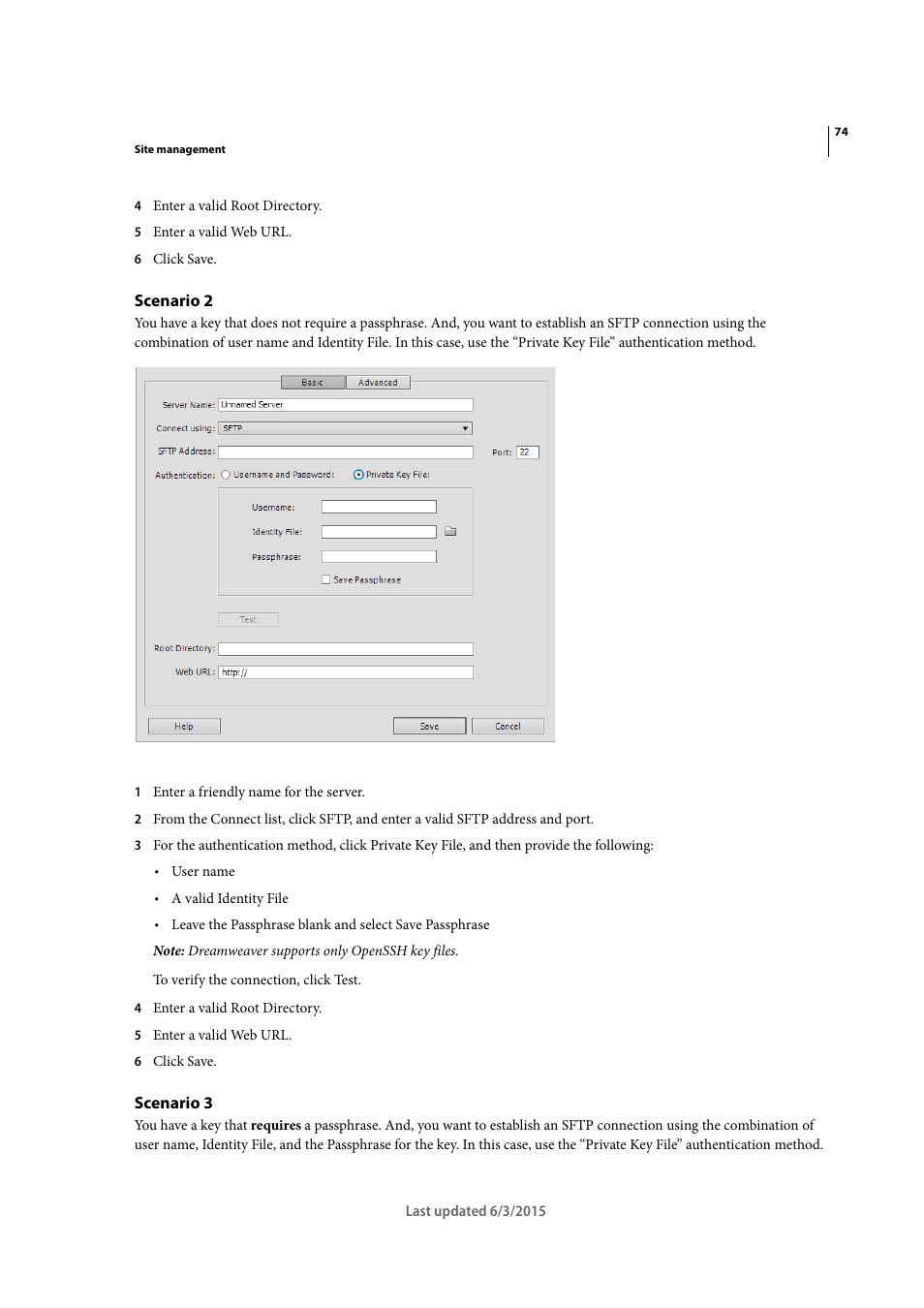 Scenario 2, Scenario 3 | Adobe Dreamweaver CC 2015 User Manual | Page 81 / 700