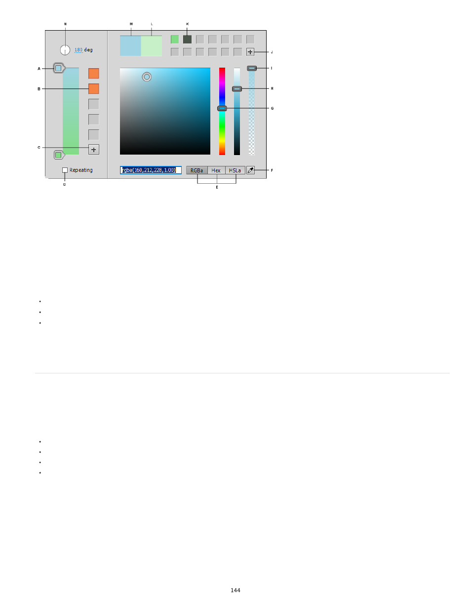 Rendering gradients in web browsers | Adobe Dreamweaver CC 2014 v.13 User Manual | Page 151 / 732