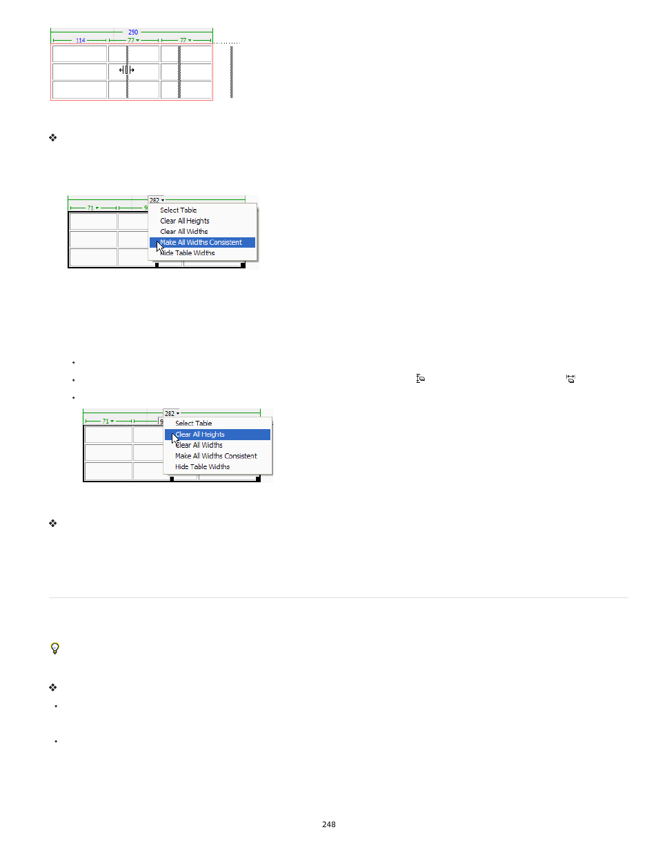 Add and remove rows and columns | Adobe Dreamweaver CC 2014 v.13 User Manual | Page 255 / 732