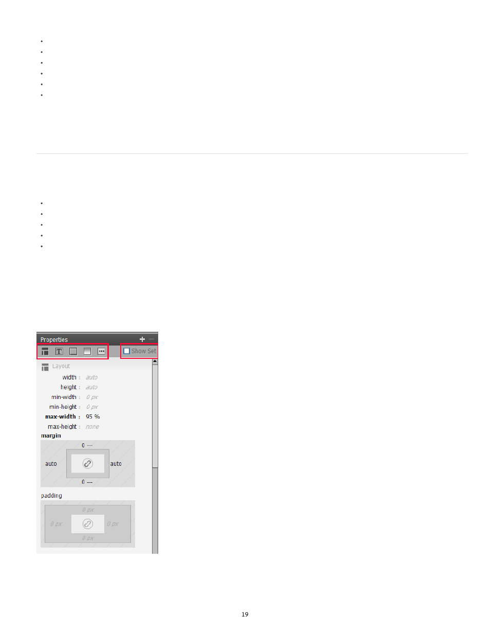 Set properties | Adobe Dreamweaver CC 2014 v.13 User Manual | Page 26 / 732