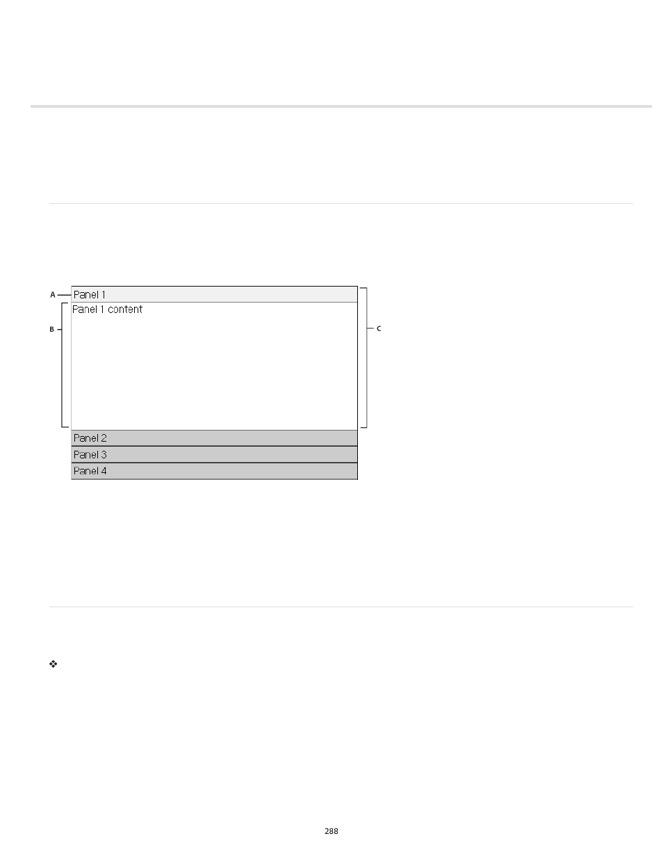 Working with the spry accordion widget | Adobe Dreamweaver CC 2014 v.13 User Manual | Page 295 / 732