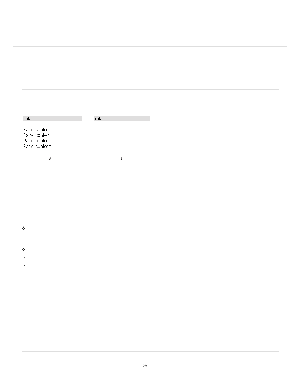 Working with the spry collapsible panel widget | Adobe Dreamweaver CC 2014 v.13 User Manual | Page 298 / 732